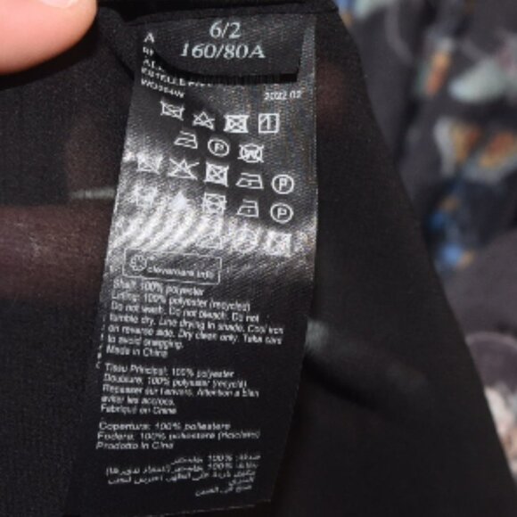 AllSaints Whimsigoth Butterfly Print Maxi Dress Size 2 Boho Witchy - Picture 8 of 10